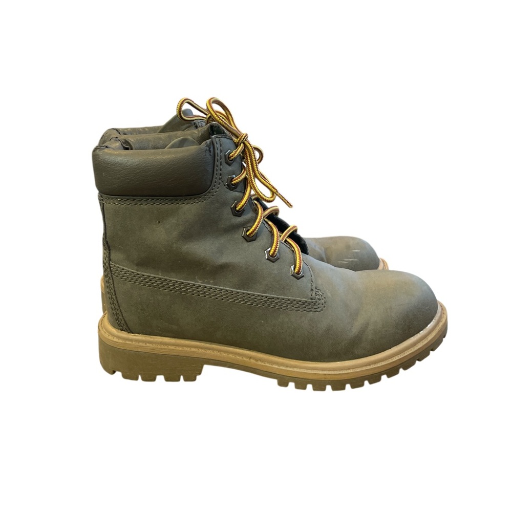 ESPRIT Women’s Leather olive Green Lace-Up Boots Size 6.5